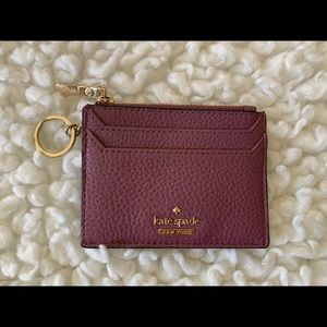 Kate Spade Card Case w/ Keyring - Dusty Rose